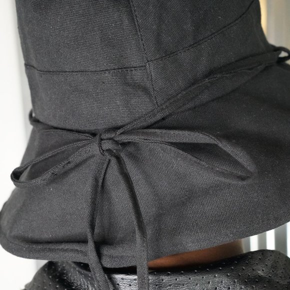 White Faux Leather Bucket Hat - Picture 10 of 12